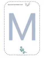 Vorschau - Arbeitsblätter - Großbuchstabe M schreiben lernen - Seite 1