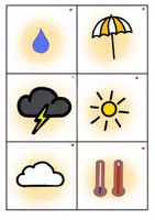 Vorschau - Fördermaterial/Inklusion - Daz: Wetter: Bild-Wort-Karten - Seite 3