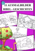 Vorschau - Mal- und Bastelvorlagen - 11 Ausmalbilder: Geschichten aus der Bibel - Deckblatt