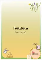 Vorschau - Arbeitsblätter - Frühblüher Forscherheft - Deckblatt