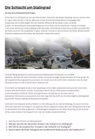 Vorschau - Text - Die Schlacht um Stalingrad - Text + 6 Fragen - Seite 1