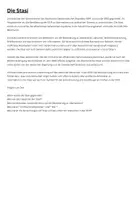 Vorschau - Test - Die Stasi - Fragen zum Text - Deckblatt