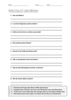 Vorschau - Arbeitsblätter - AB mit Fragen zum Thema "Birken" + Lösungsblatt + Infografik - Deckblatt