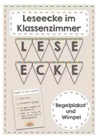 Vorschau - Poster - Dekopaket Leseecke (Regenbogenstil) - Deckblatt