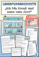 Aperçu - Feuilles d'exercices - Kit pédagogique "Ich bin krank" Allemand - Page 1
