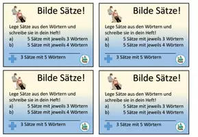 Vorschau - Aufgabenkarten - Sätze legen mit Wortkarten "Ich bin krank" DaZ / DaF / Deutsch - Deckblatt