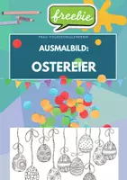 Vorschau - Mal- und Bastelvorlagen - FREEBIE: Ostereierausmalbild - Deckblatt