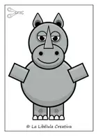 Vista previa - Manualidades / Dibujos para colorear - MANUALIDADES CONSTRUYE SABANA RINOCERONTE - página 3