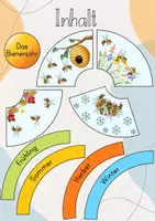 Vorschau - Stationenlernen - Legekreis: Das Bienenjahr - Seite 2