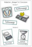 Vorschau - Poster - Gewichte - Bildkarten - Arten von Waagen in 2 Versionen - Seite 1