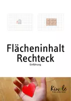 Vorschau - Arbeitsblätter - Flächeninhalt vom Rechteck berechnen – Eine Einführung - Deckblatt