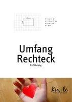 Vorschau - Arbeitsblätter - Umfang vom Rechteck berechnen – Eine Einführung - Deckblatt
