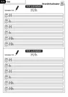 Vorschau - Arbeitsblätter - Buchstabeneinführung Buchstabe H - 1. Klasse - Seite 2
