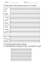 Vorschau - Arbeitsblätter - Arbeitsblätter: Sätze schreiben - Wortarten unterscheiden - Seite 2