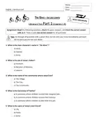 Vorschau - Arbeitsblätter - The Giver, 3 content tests as 15 multiple-choice questions ANALOGUE only - Seite 1