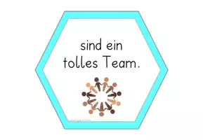 Vorschau - Poster - Wir-Türdeko Sechsecke Bunt - Seite 3