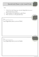 Vorschau - Stundenentwürfe - Geometrische Körper Klasse 2 - Seite 3