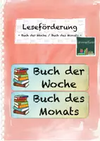 Vorschau - Präsentationen/Tafelbilder - Leseförderung: Buch der Woche / Buch des Monats - Deckblatt
