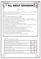 Aperçu - Feuilles d'exercices - All about Ramadan | Reading Comprehension - Page 3