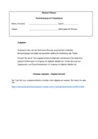 Vorschau - Test - Klausur Textgebundene Erörterung - Digitale Demenz (mit EH) - Deckblatt