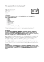 Vorschau - Arbeitsblätter - Wie schreibe ich eine Inhaltsangabe? Übersicht - Deckblatt