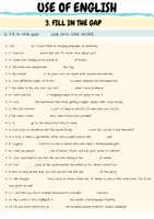Vista previa - Hojas de trabajo - B2 fill in the gap Gramática y Vocabulario inglés - página 1
