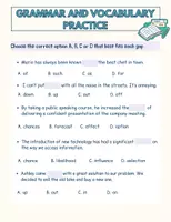 Vista previa - Hojas de trabajo - b2 first bachillerato selectividad gramática y vocabulario inglés - página 1