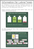 Vorschau - Arbeitsblätter - EINFÜHRUNG IN DIE PROZENTRECHNUNG - Arbeitsblatt + Tafelmaterial - Seite 1