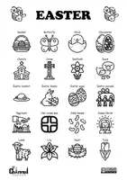 Vista previa - Tarjetas / Manipulativos - EASTER – Visual Dictionary (20 words) - página 1