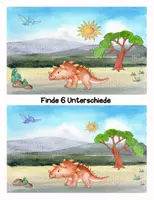 Vorschau - Arbeitsblätter - Finde die Unterschiede - 1 Bilderrätsel mit Lösung - Seite 1