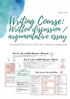 Vorschau - Unterrichtsreihen - Writing Course: How to write a written discussion (Erörterung) - Deckblatt