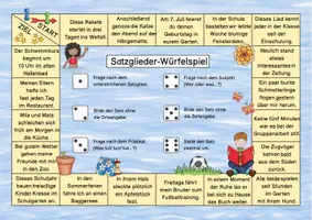 Vorschau - Spiele - Satzglieder-Würfelspiel - Deckblatt