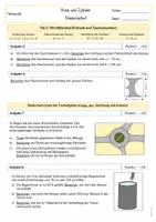 Vorschau - Klassenarbeiten - Klassenarbeit - Kreis und Zylinder (mit Lösungen) - Seite 3
