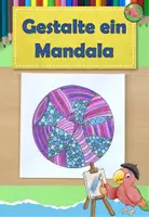 Vorschau - Mal- und Bastelvorlagen - Kunst Grundschule, Gestalte ein Mandala, Muster malen, fertige Kunststunde - Deckblatt