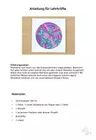 Vorschau - Mal- und Bastelvorlagen - Kunst Grundschule, Gestalte ein Mandala, Muster malen, fertige Kunststunde - Seite 1