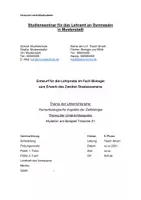 Vorschau - Stundenentwürfe - Unterrichtsentwurf (Examen): Genommutation am Beispiel Trisomie 21 SekII Down-Syndrom - Seite 1