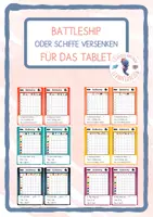 Vorschau - Arbeitsblätter - Digitale Spielpläne für Battleship oder Schiffe versenken im Englischunterricht - Deckblatt