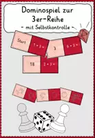 Vorschau - Stationenlernen - Einmaleins Domino zu allen Reihen *Materialpaket* - Seite 1
