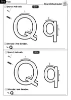 Vorschau - Arbeitsblätter - Buchstabeneinführung Buchstabe Q - 1. Klasse - Seite 1