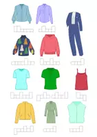 Vorschau - Arbeitsblätter - clothes - vocabulary - Buchstabenkästchen - Seite 3