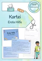 Vorschau - Arbeitsblätter - Wissenskartei/Abschreibkartei Erste Hilfe - Deckblatt