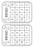 Vorschau - Arbeitsblätter - Bingo Zahlenraum 10 - Seite 1