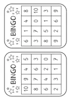 Vorschau - Arbeitsblätter - Bingo Zahlenraum 10 - Seite 3
