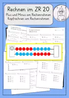 Vorschau - Arbeitsblätter - Rechnen und Kopfrechnen am Rechenrahmen ZR 20 - Deckblatt