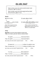 Vorschau - Arbeitsblätter - das oder dass? - eine Übersicht - Deckblatt