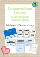 Vorschau - Arbeitsblätter - Kooperatives Lernen - Rückmeldung Museumsgang - Deckblatt