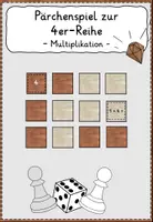 Vorschau - Spiele - Einmaleinsspiele zur 4er-Reihe *MATERIALPAKET* - Seite 1