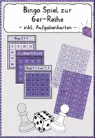 Vorschau - Spiele - Einmaleins Bingo für bis zu 4 SpielerInnen 6er-Reihe - Deckblatt