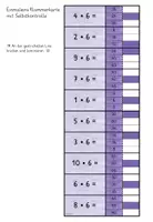 Vorschau - Spiele - Einmaleins Klammerkarte 6er-Reihe*Multiplikation - Seite 1