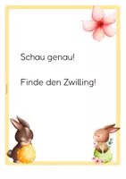 Vorschau - Fördermaterial/Inklusion - FREEBIE Klettmappe Ostern optische Differenzierung - Seite 3